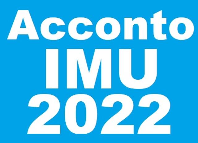 IMU 2022 VERSAMENTO ACCONTO